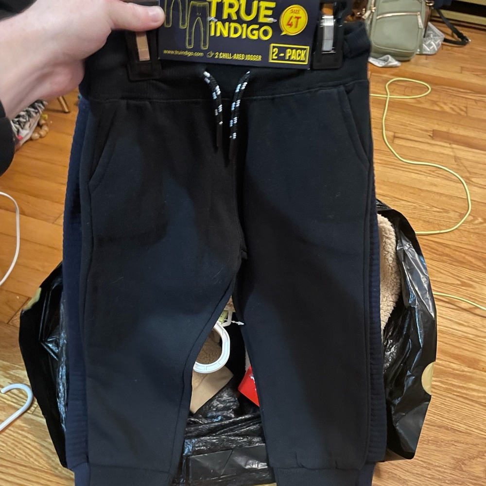 Indigo Kids Black Jogger Pants